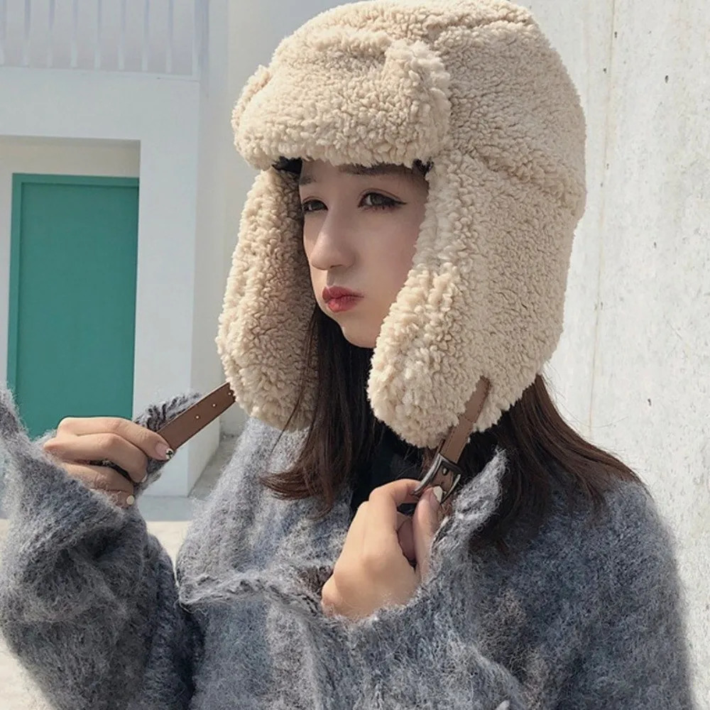 Polar Fleece Lei Feng Hat Windproof Warm Ear Protection Hat Coldproof Hooded Hat Gift 251024