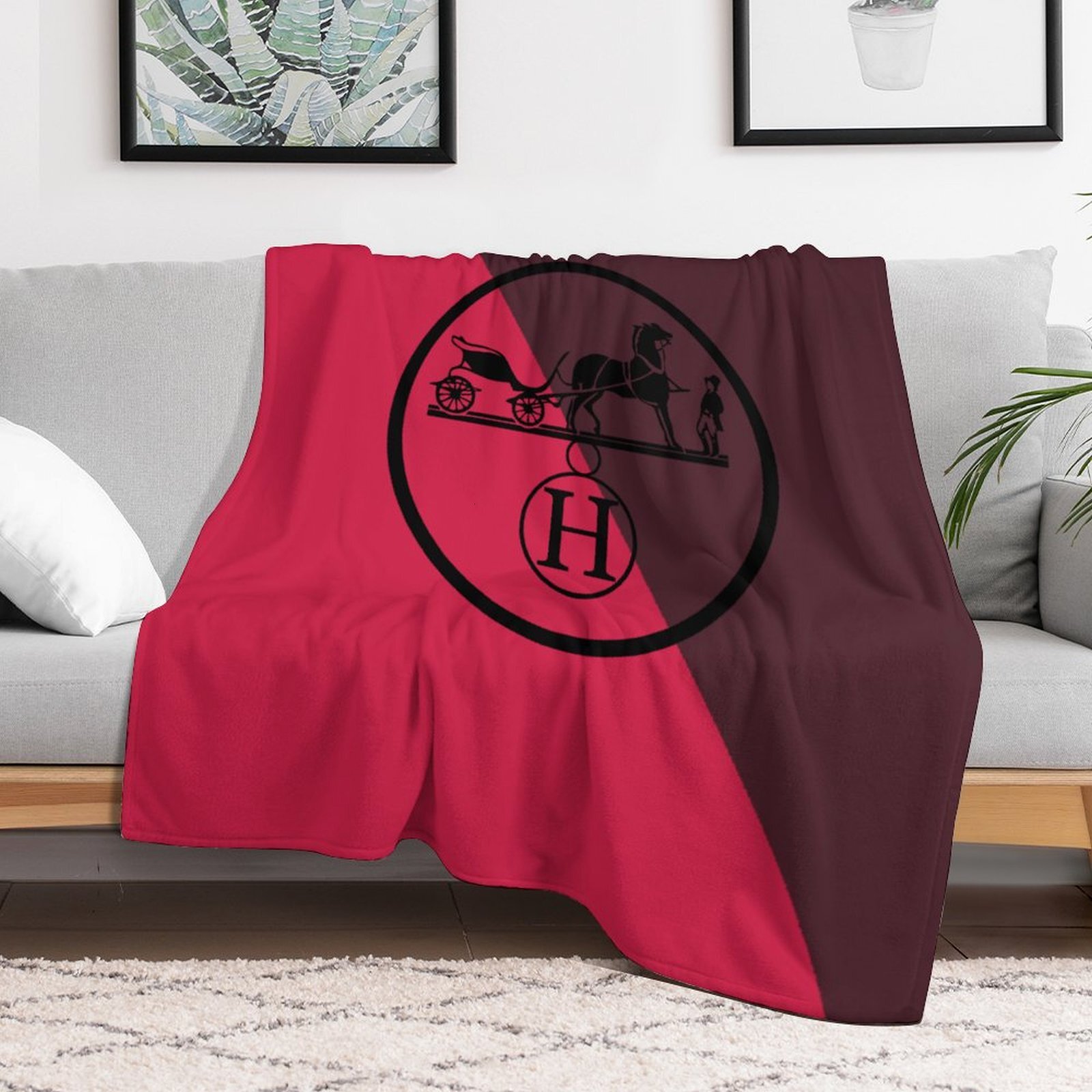 H Designer Horse blanket blanket throw cashmere vibration blanket copert Home Travel Throw Summer Air Conditioner Beach home bedding blankets throws H