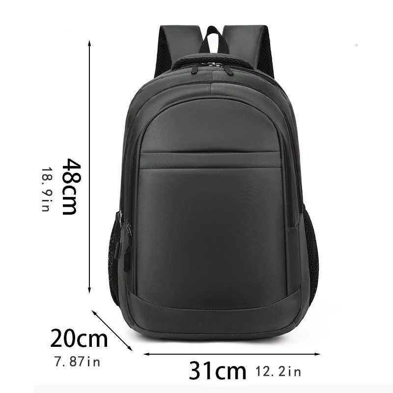 Largecapacity backpack laptop bag featuring a 156inch tablet pocket and zippered pockets utilizing antifading technolog W251025