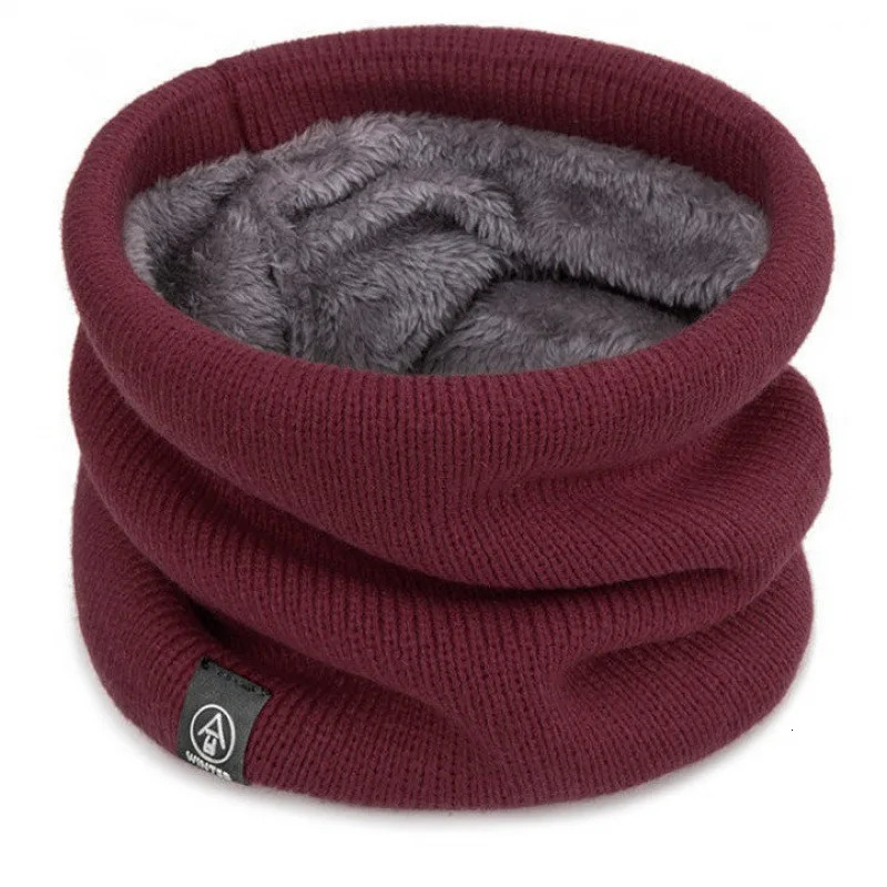 Unisex Thermal Fleece Lined Neck Warmer Tube Scarf Gaiter for Cycling Outdoor Minimalist Solid Knit Windproof 251020