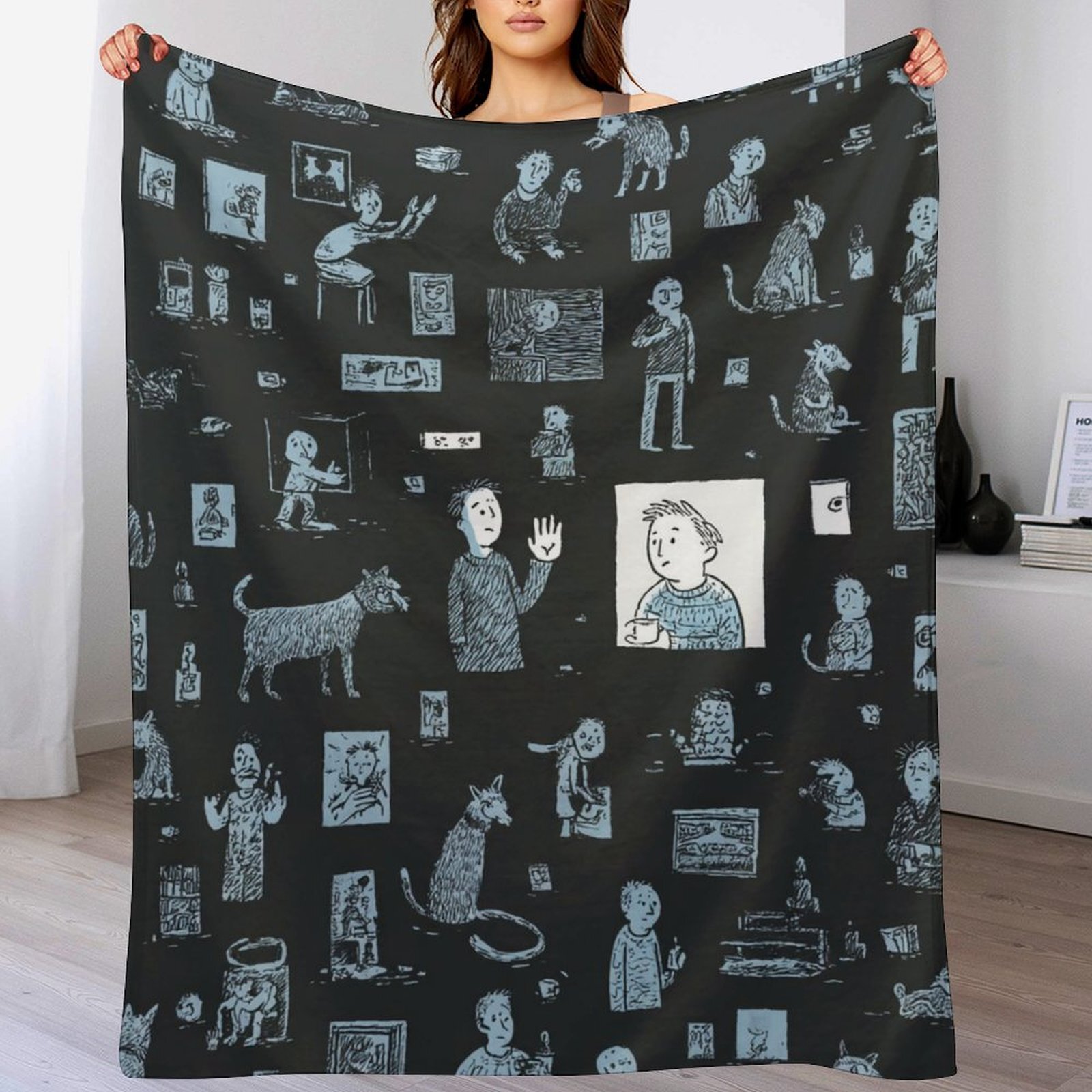 Designer Blackboard blanket blanket throw cashmere vibration blanket copert Home Travel Throw Summer Air Conditioner Beach home bedding blankets throw