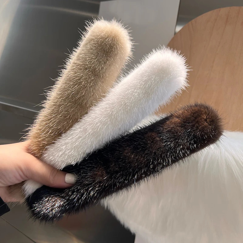 Mink Fur Cuffs Sex Hand Arm Warmers Natural Mink Fur Cuffs Wristbands Female Warm Rabbit Hair for Women Manga 251023