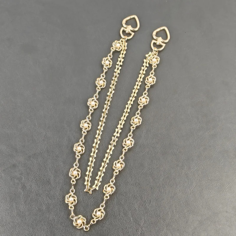 Original Golden Rose Pearl Ladies Pants Chain Bilayer Packet Chain Fashion Female Ones Waist Accessories Jewelry 251023