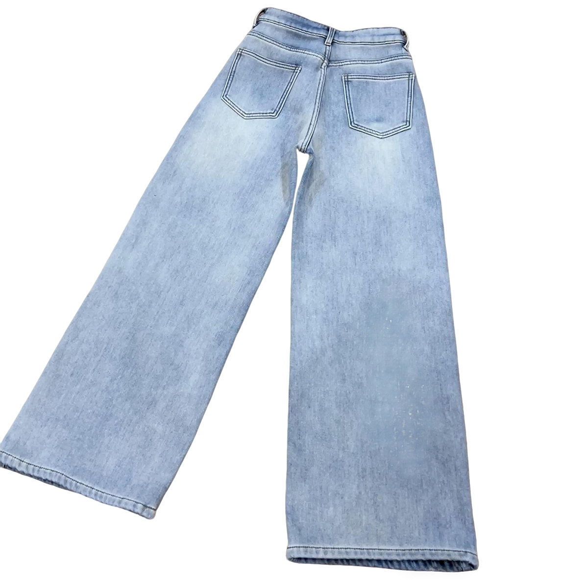 Fleece-Lined Wide-Leg Jeans Women - Loose Fit, Warm & Stylish, Comfortable Denim Trousers for Cold Season Casual Looks 18516 Z260313