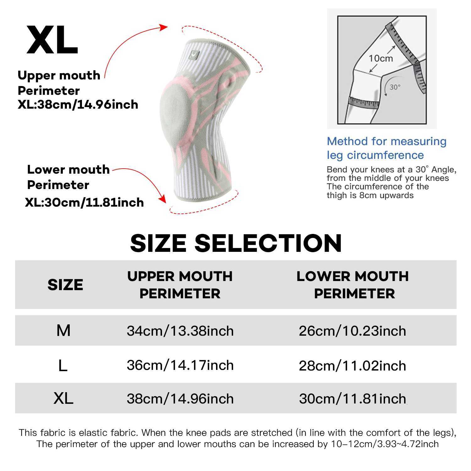 1 PC NonSlip Knee Support Brace with Patella Gel Pad Stabilizers ComfortFit Compression Sleeve for Arthritis Sports Y251024