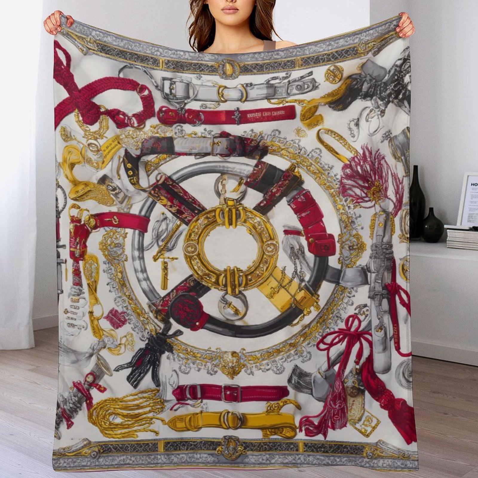 H Designer Horse blanket blanket throw cashmere vibration blanket copert Home Travel Throw Summer Air Conditioner Beach home bedding blankets throws H