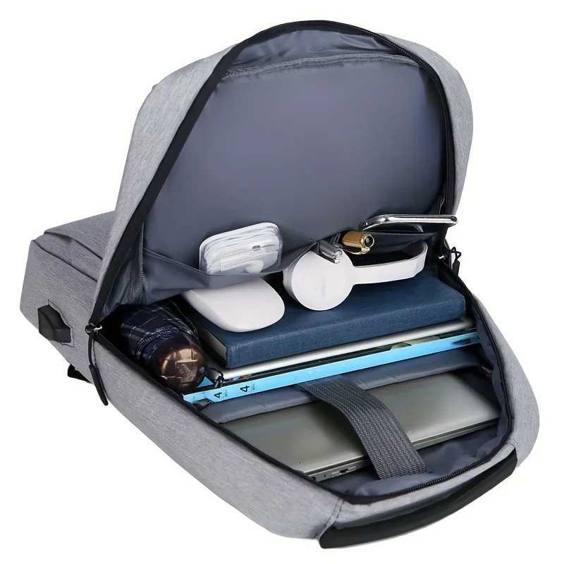 Large Capacity Travel Backpack Zipper Closure Mens Casual Computer Back Pack Commuting Business Backpacks Casual School Bag W251025
