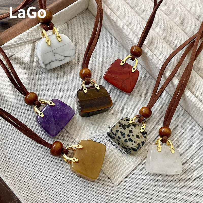 Modern Jewelry Sweet Korean Temperament Small Bag Pendant Necklace For Women Female Gifts Simply Accessories 251023