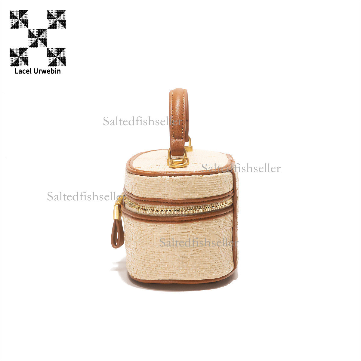Lacel Urwebin Designer New Straw Handbag Luxury Fashion Women's Portable Travel Bag High Beauty Daily Versatile Zipper Single Shoulder Crossbody 