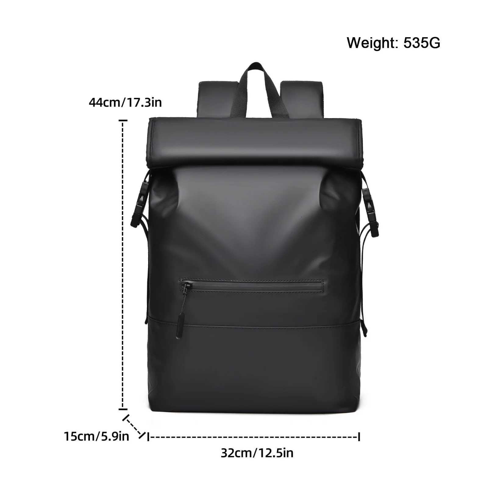 Mens Business Backpack Large Capacity Simple And Durable Oxford Cloth Mens Casual Shoulder Bag Travel Commuting School W251025