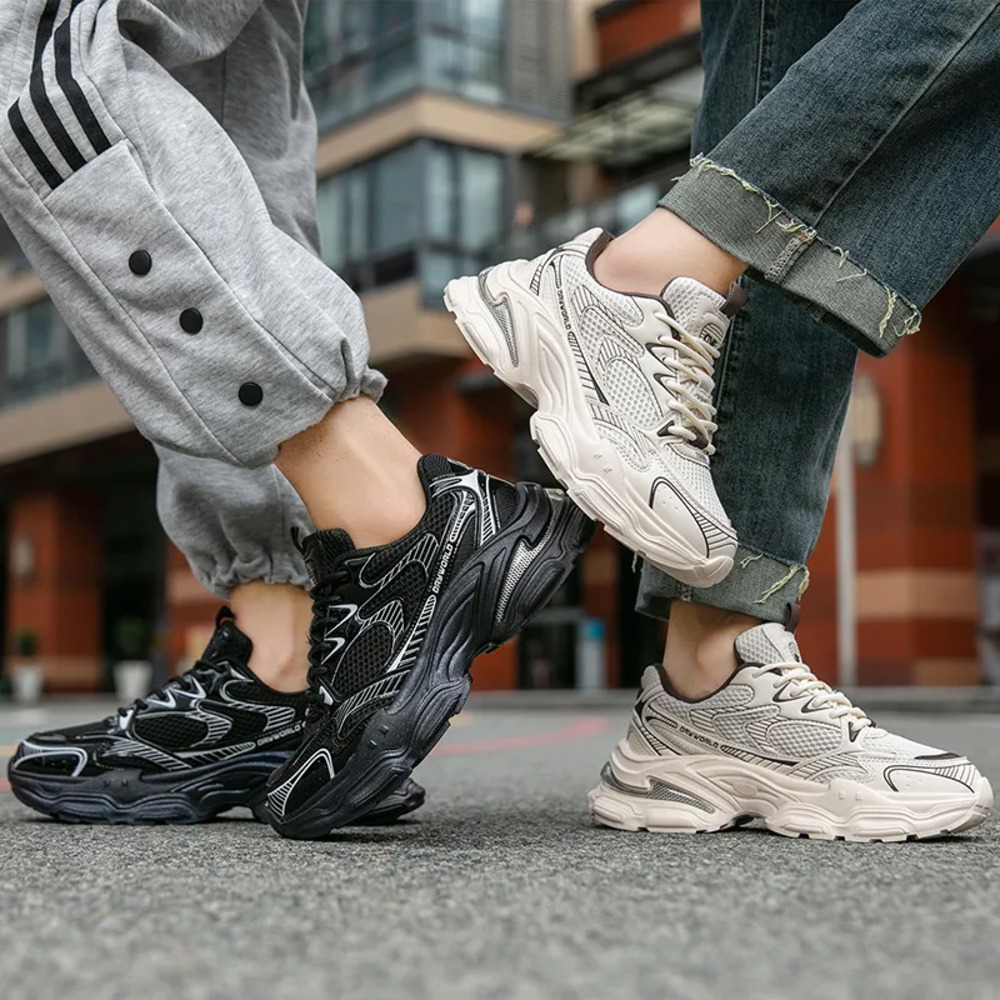 2026 New thick-soled dad shoes for men and women, light and comfortable fashion leisure shoes