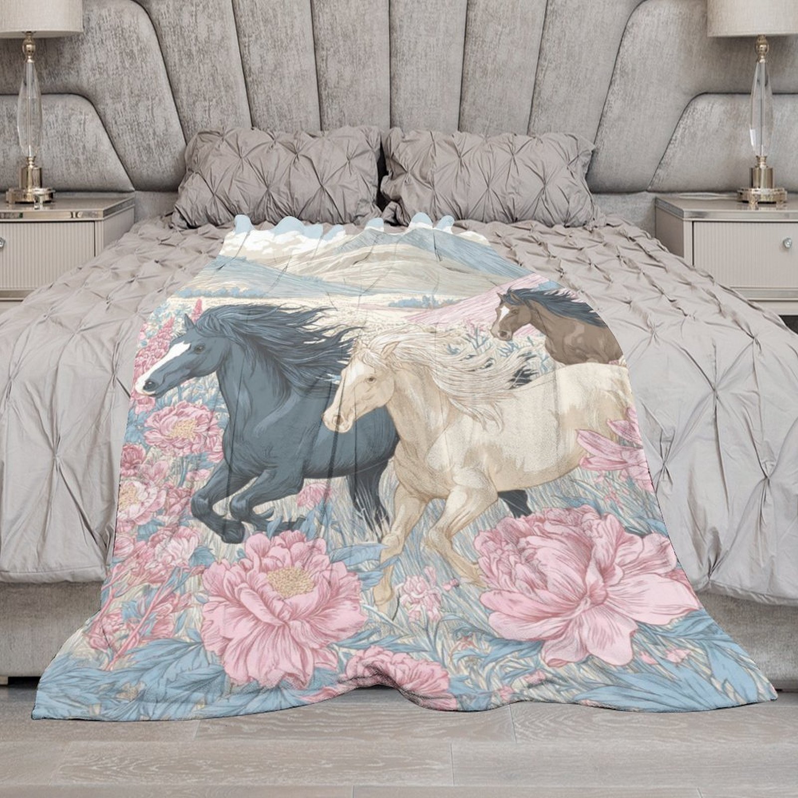H Designer Horse blanket blanket throw cashmere vibration blanket copert Home Travel Throw Summer Air Conditioner Beach home bedding blankets throws H