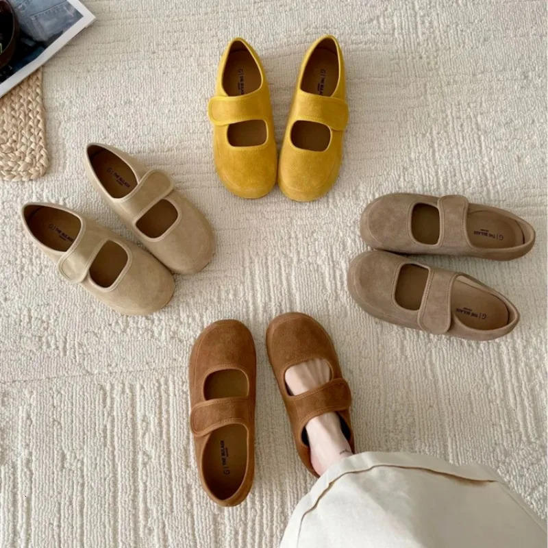 Retro Soft Bottom round Head Mary Jane Shoes Womens Spring Casual Japanese Sle Gentle Wind Bean Shoes 251023