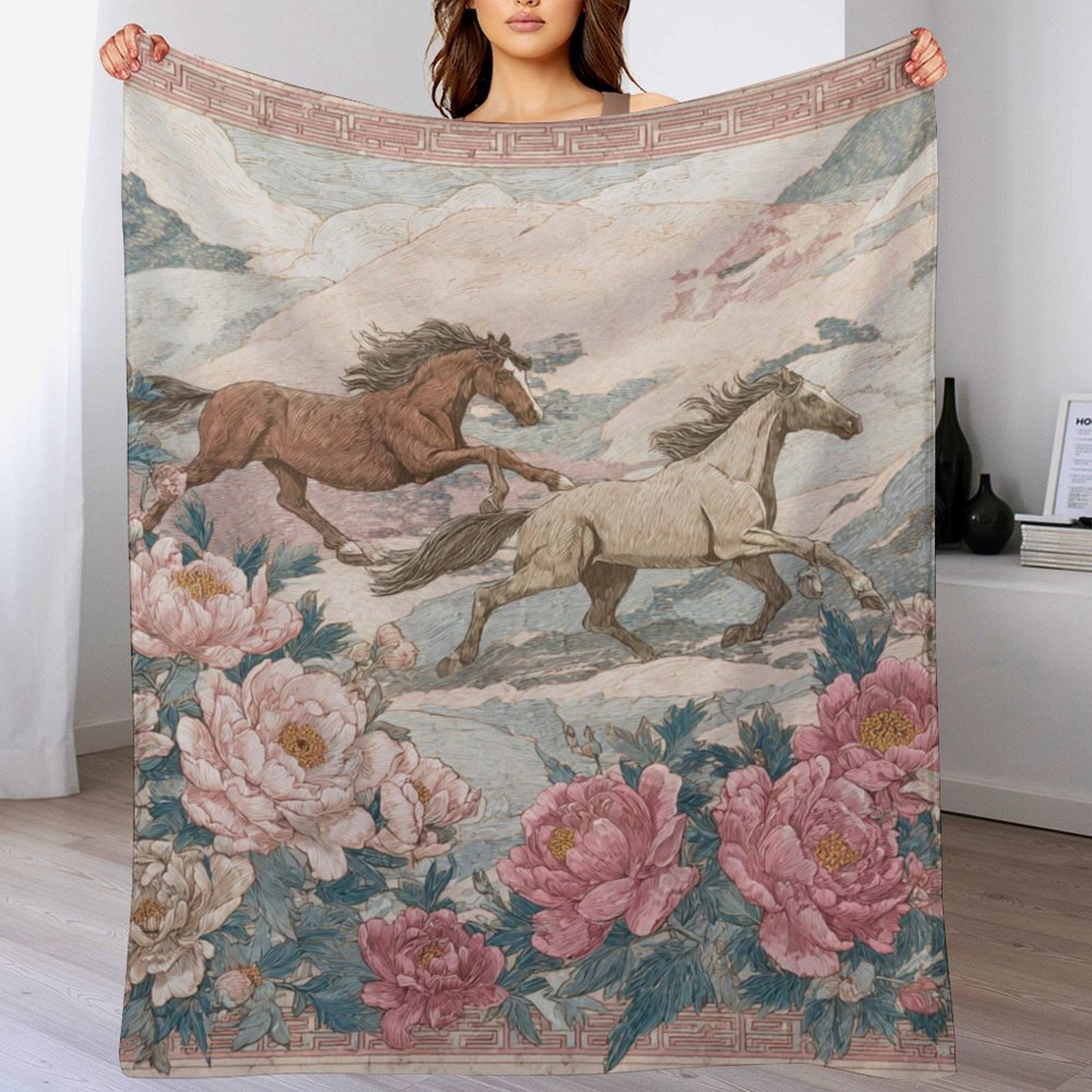 H Designer Horse blanket blanket throw cashmere vibration blanket copert Home Travel Throw Summer Air Conditioner Beach home bedding blankets throws H