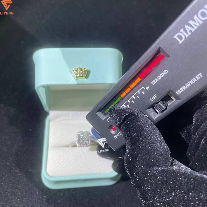 Custom High Quality 10K 14K 18K Real Gold Radiant Cut Moissanite Rings Classic Style Wedding Jewelry for Women and Men