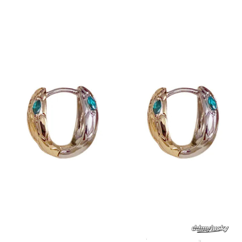 Fashion Snake Earrings: Unique Gold And Sier Color-Block Design, Lightweight High-Quality Jewelry Ddmylucky