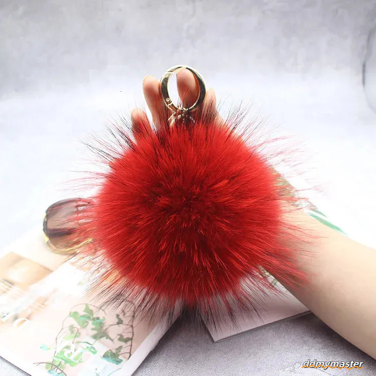 Animal Plush Keychain: 15Cm Soft Faux Fur Ball Pom Keychain With Metal Ring Pendant - Lightweight Accessory For Women Ddmymaster