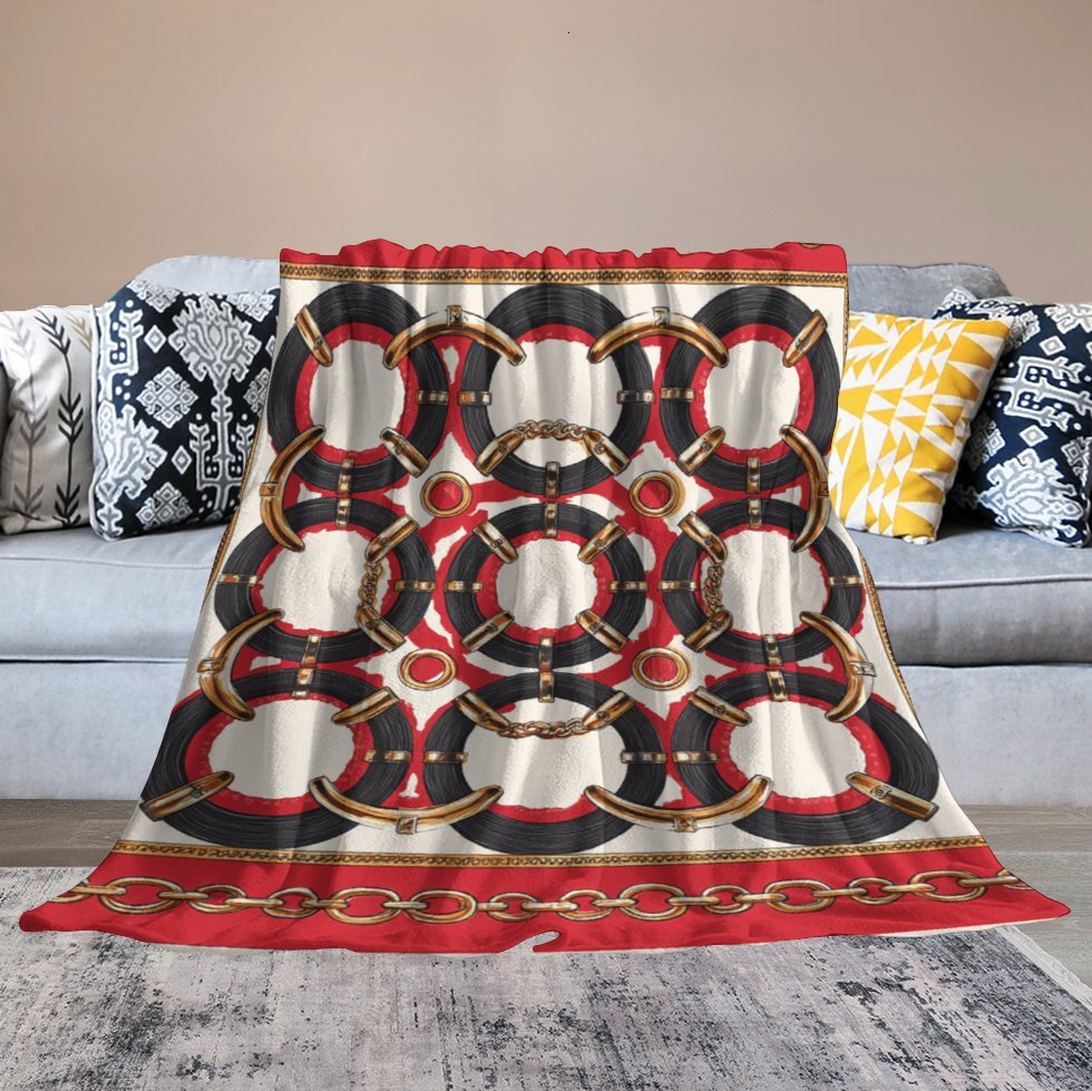 H Designer Horse blanket blanket throw cashmere vibration blanket copert Home Travel Throw Summer Air Conditioner Beach home bedding blankets throws H