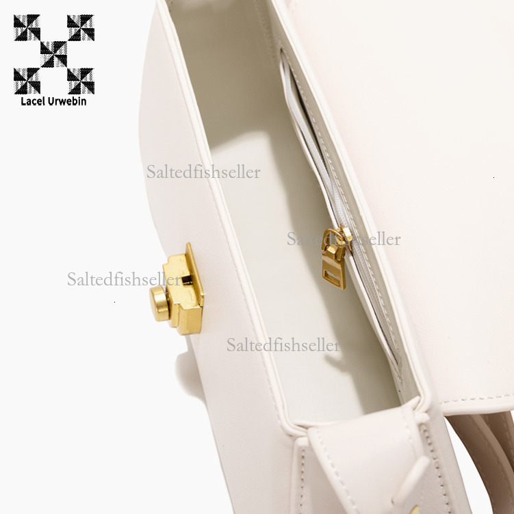 Lacel Urwebin Designer Fashion Women's Handbag 2025 Luxury Underarm Commuter Bag Daily Versatile Single Shoulder Crossbody Bag Metal Button Small