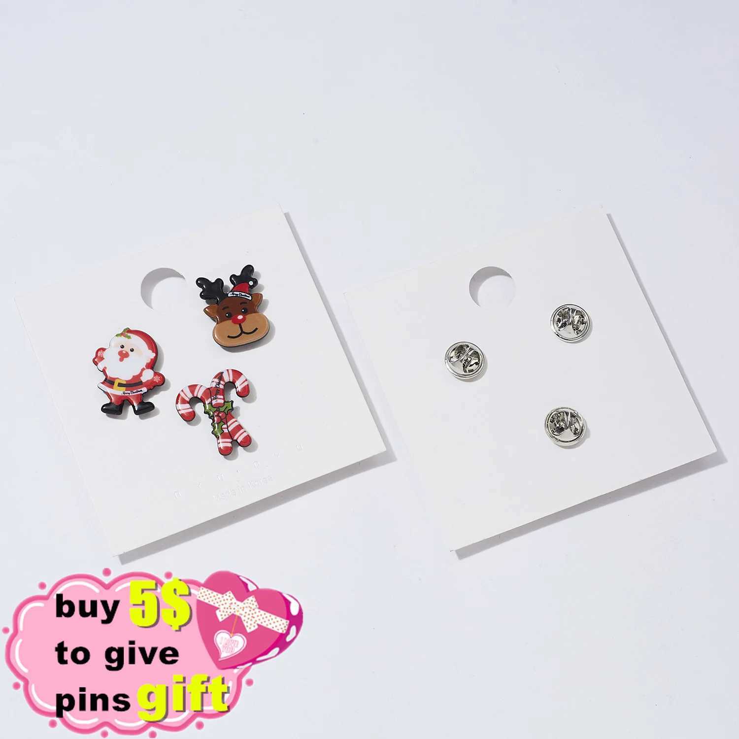 3pcsset Merry Christmas Custom Brooches Christmas Socks Christmas Tree Elk Enamel Badge Brooch Women Fashion Party Jewelry Gift J251115