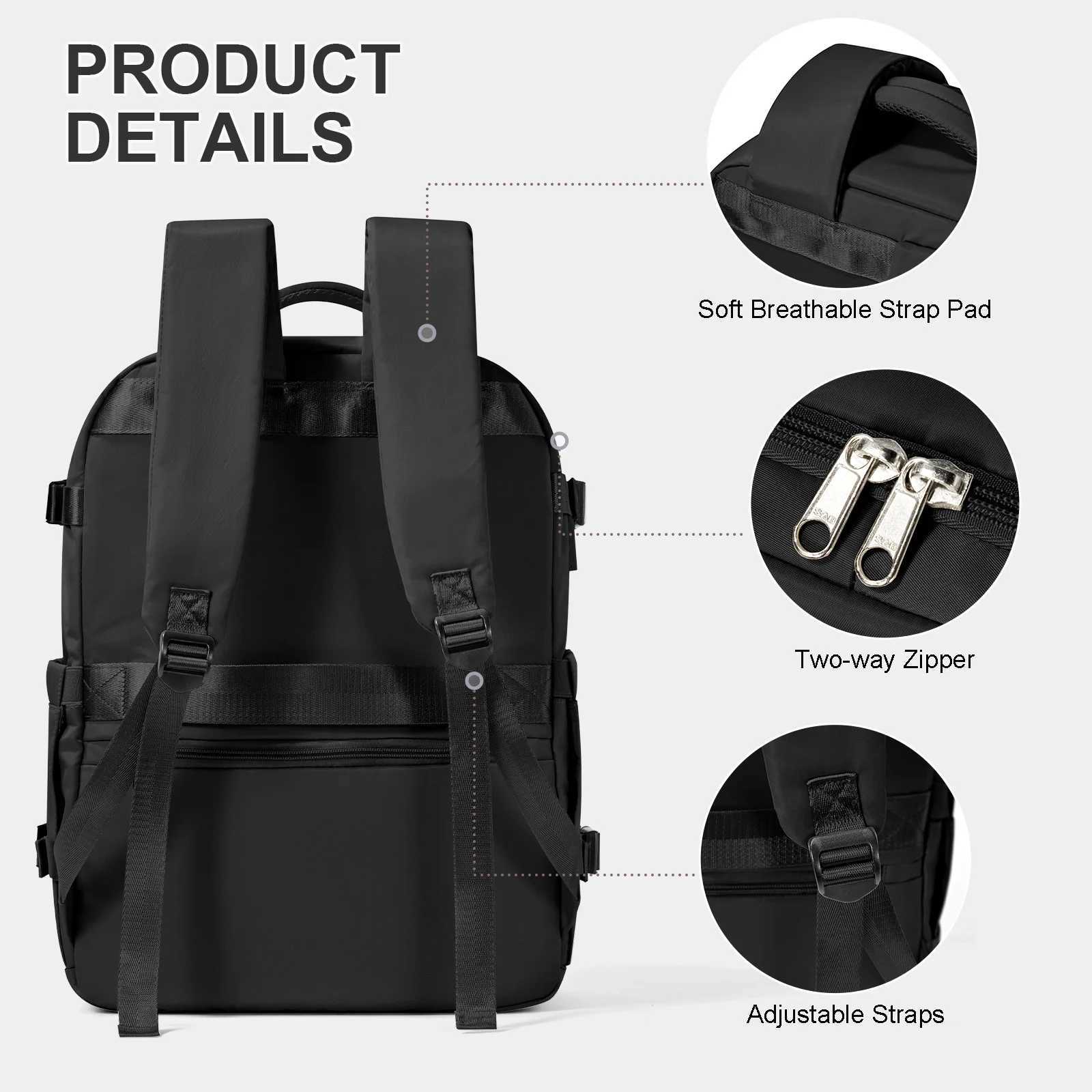 Easyjet 45x36x20 Cabin Bag Travel Backpack for Men Women Hand Luggage Laptop Bag adult female backpack Waterproof Cabina mochila W251025