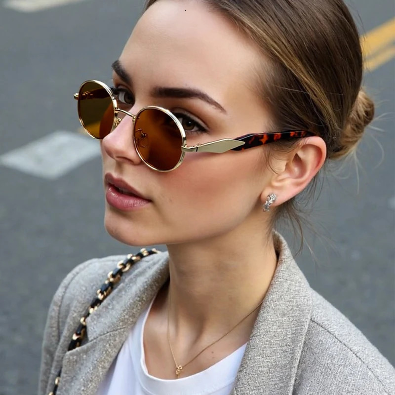 3pcs Small Oval Sunglasses Women Alloy Frame Trend Outdoor Sun Glasses High Quality Classic Men Eyewear UV400 251023
