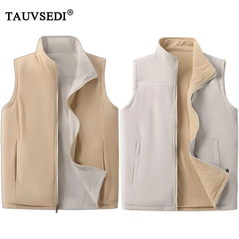 Winter Men Fleece Casual Fashion Sleeveless Vest Man Outdoor Warm Multi Pocket Vest Man Sherpa Thick Work Waistcoat Big Size 8XL 251020