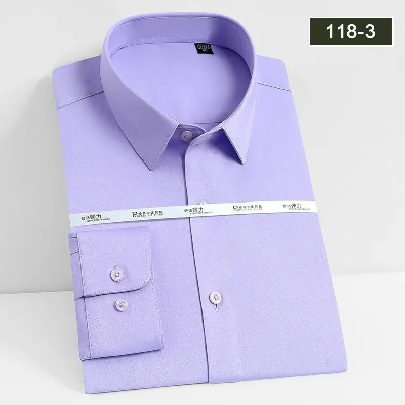 Mens white shirt long sleeved wedding business non ironing formal wear professional workwear casual wrinkle resistant shirt 251023