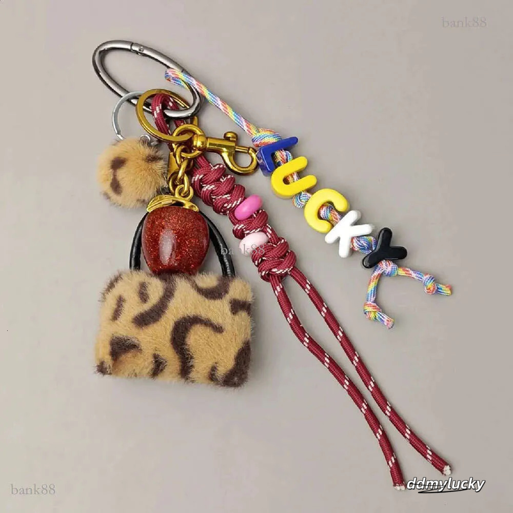 Lucky Delicious Red Cherry Fruits Charm Exquisite Key Chain For Women Men Girs Bag Purse Pendant Accessories Gift 250122 Ddmylucky
