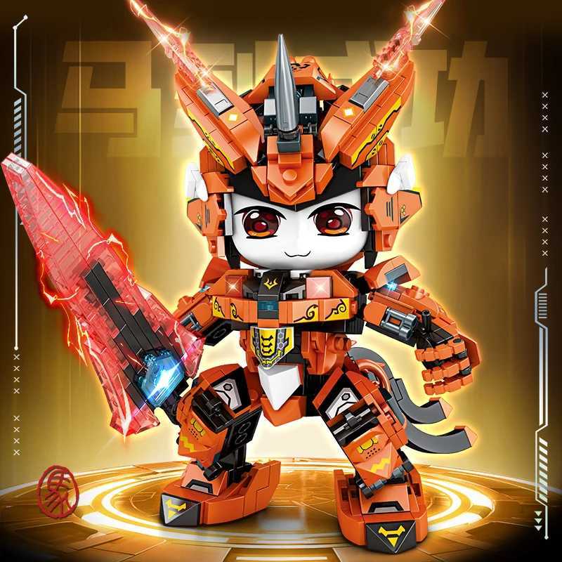 2025 New Model Mechanical Panda Zodiac Building Blocks Gift Set 12in1 Articulated Animal Toys for Birthday Christmas Gifts C251023