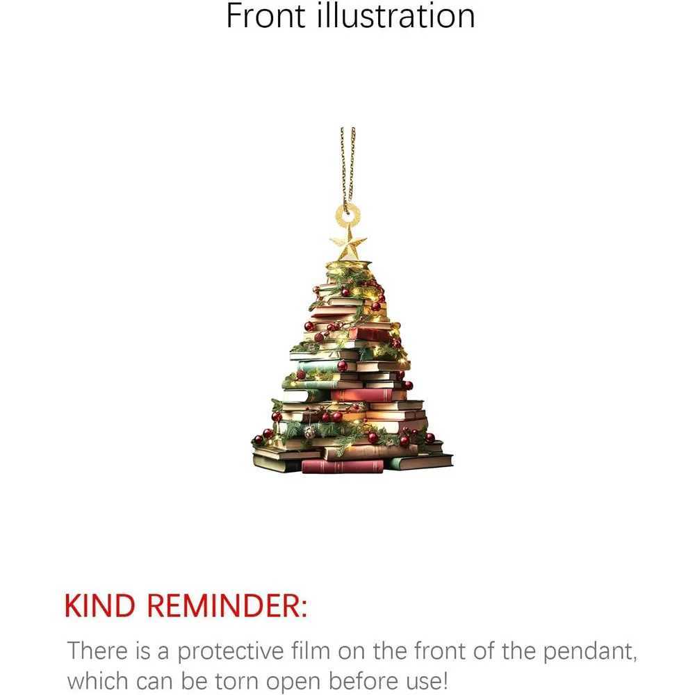 Christmas Tree Decorations Hanging Decorations Home Holiday Acrylic DIY Pendant Xmas Decor Ornament Navidad C251024