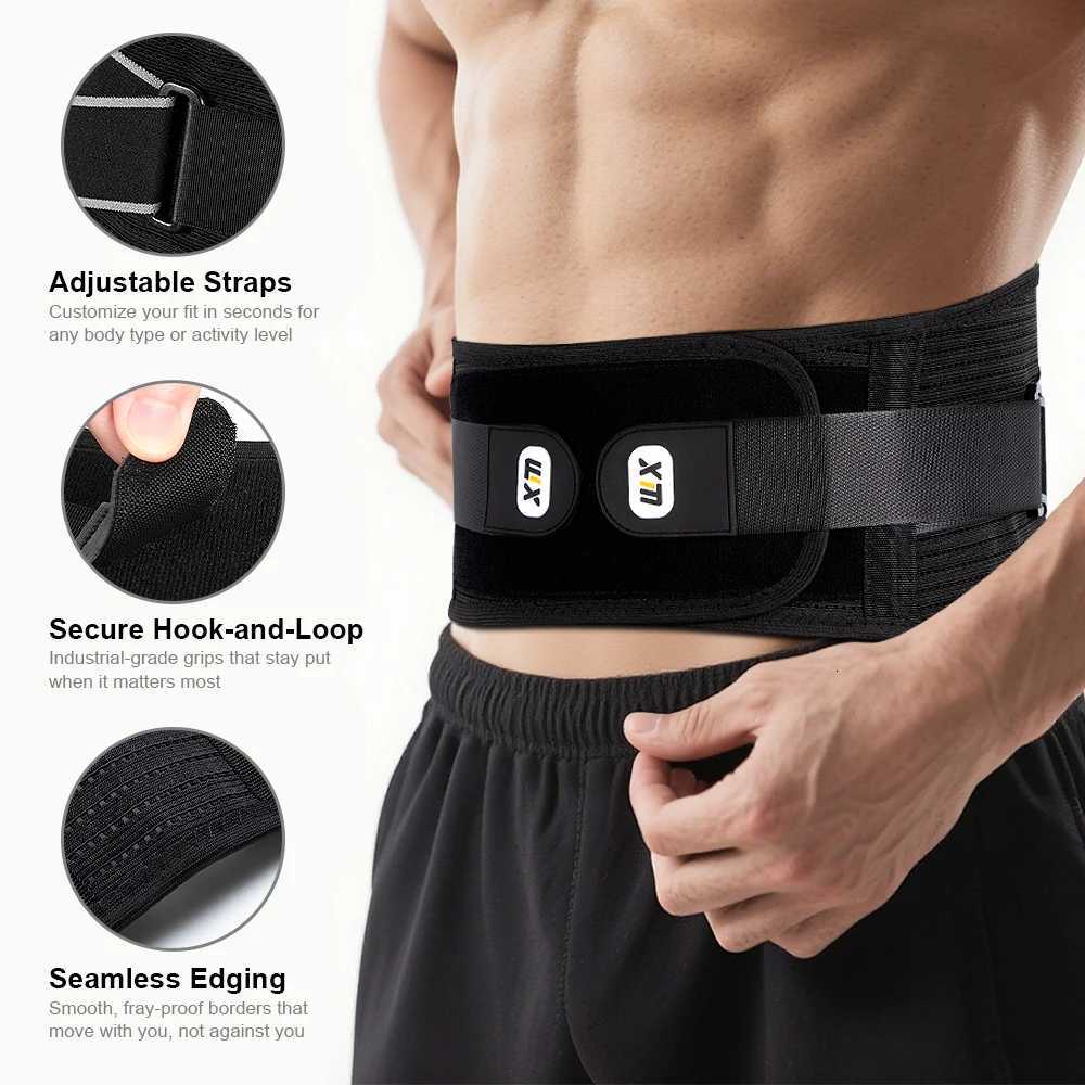 Lumbar Support Back Brace for Back Pain Sciatica ScoliosisHerniated Disc Adjustable Support StrapsLower Back Brace Men Women Y251025