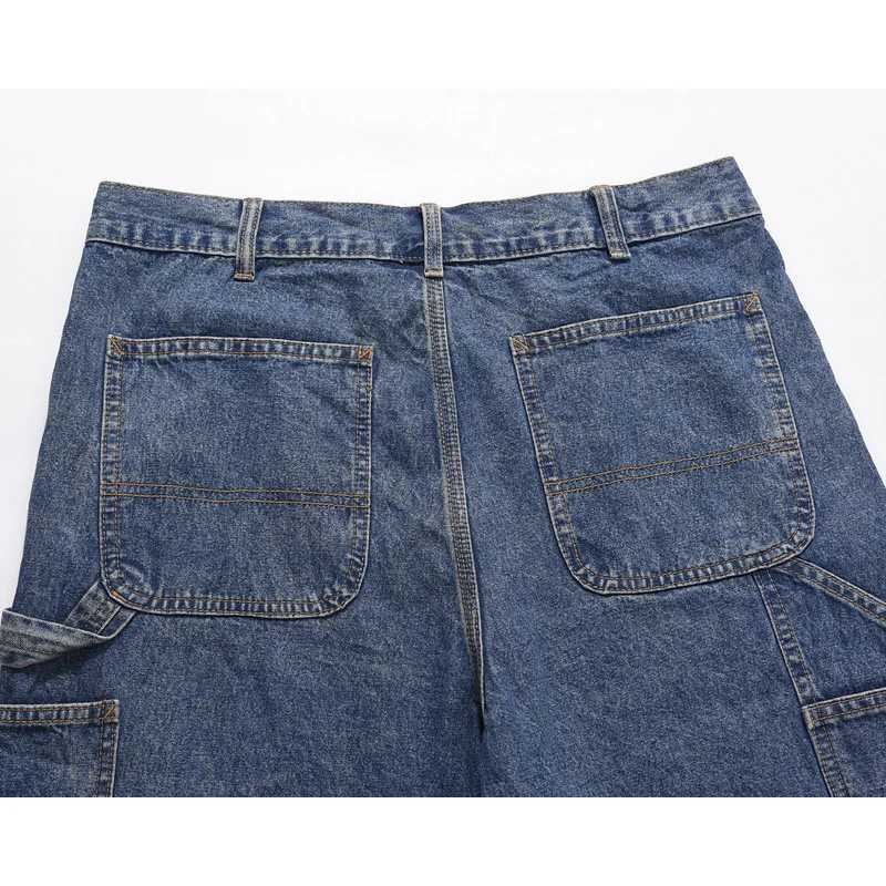 MAQVOB Top Quality Luxury Apparel Oversize European and American High Street Style Washed Classic Blue Denim ShortsXJ251025