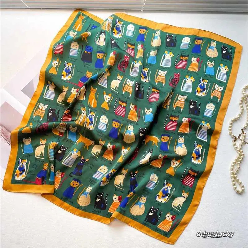 Silk Feel Square Scarf For Women - Versatile Headscarf, Neck Scarf, Hair Wrap, And Fashion Bandana Ddmylucky