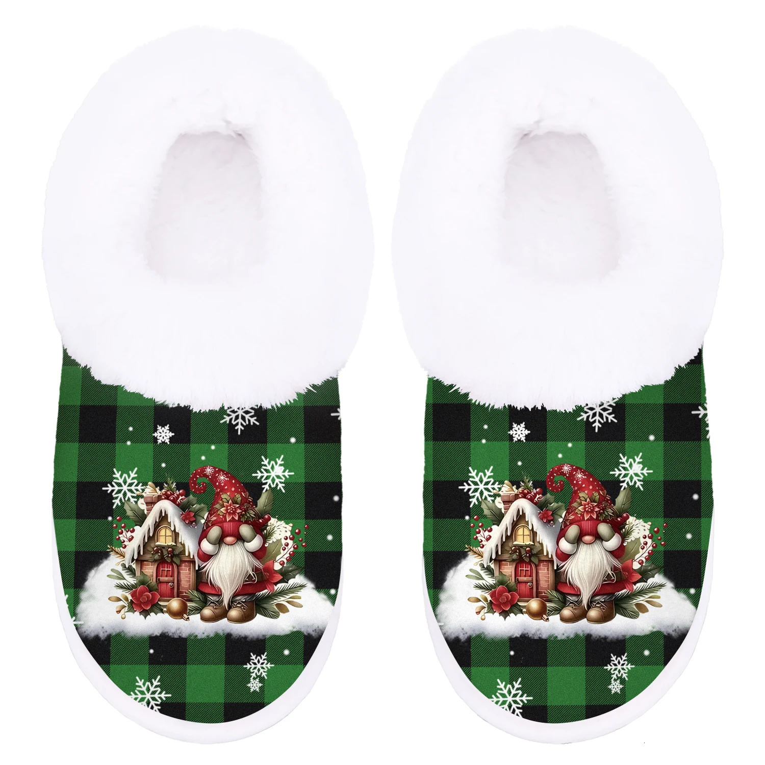 Holiday Gift Adorable Santa Claus Slippers for Home And Outdoors Cozy Footwear Comfortable Fuzzy Indoor Shoes251020