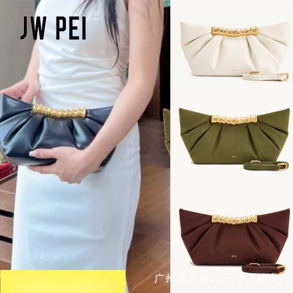 JW PEI Pleated Clutch Leia Metal Fashion Highend Bag Spring and Summer New Evening Clutch Women Z251024