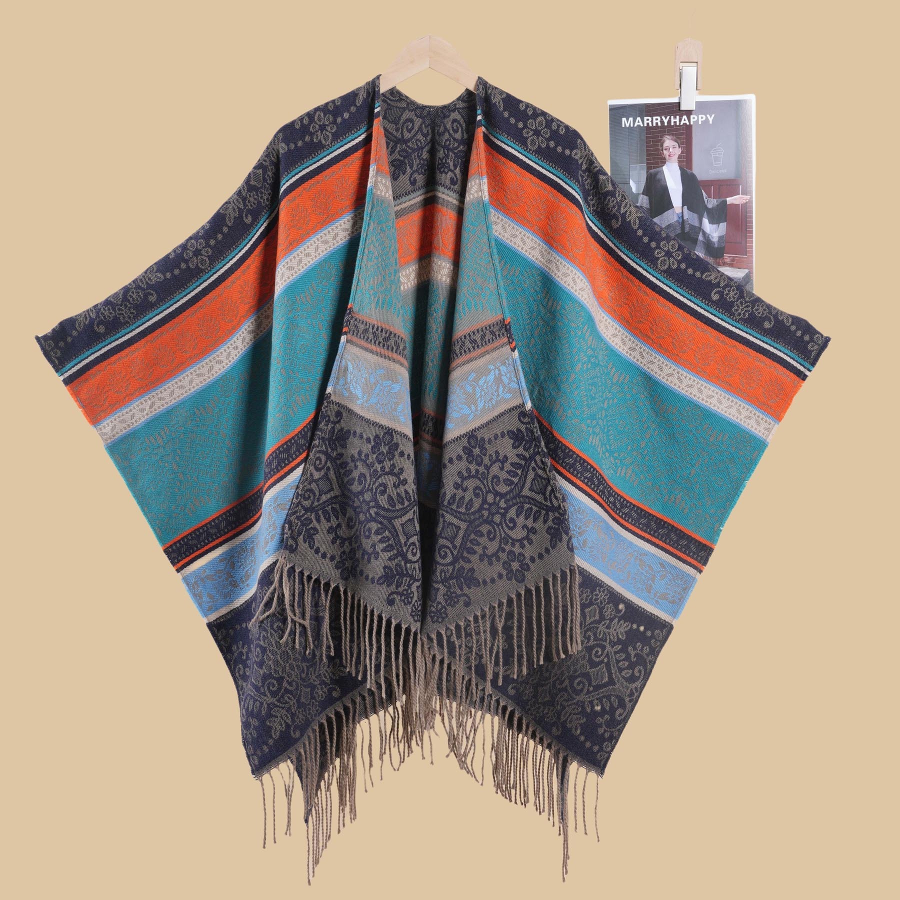 Travel Shawl for Women Qinghai Yunnan Travel Photography Atmosphere Cape Popular Cloak