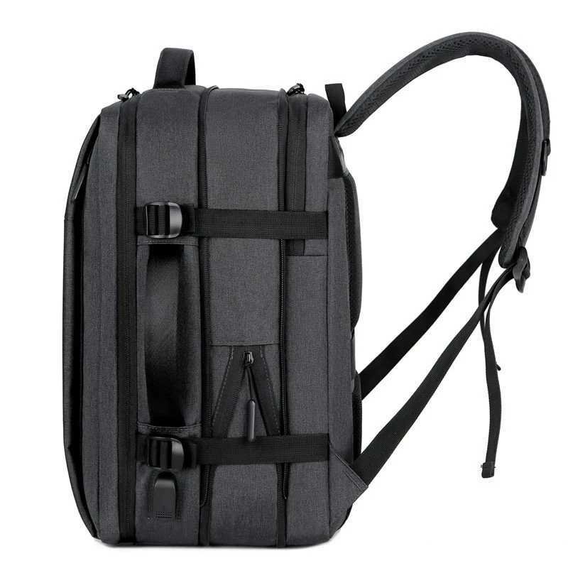 Men Large Capacity Backpack USB Charging Male Laptop Bagpack Waterproof Business Travel Back Pack Luggage Bag Mochila W251025