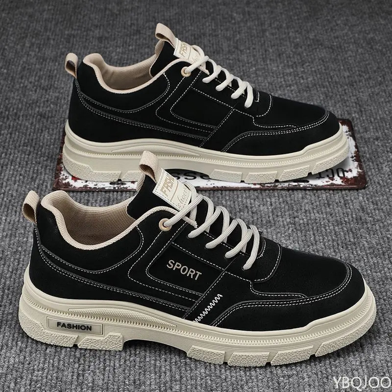 Mens shoes summer breathable trend versatile casual board shoes mens low cut simple comfortable wearresistant mens boots 251023
