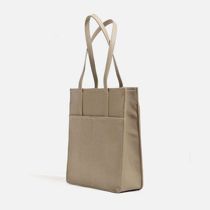 Women Niche Design Tote Handbag Large Capacity Pu Leather Casual Commuter Shoulder Bags Solid Color Female Travel Underarm Bag 251023 1025