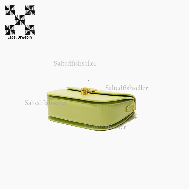 Lacel Urwebin Designer Fashion Women's Handbag Luxury Trendy Temperament Versatile Small Square Bag Simple Metal Buckle Single Shoulder Crossbody
