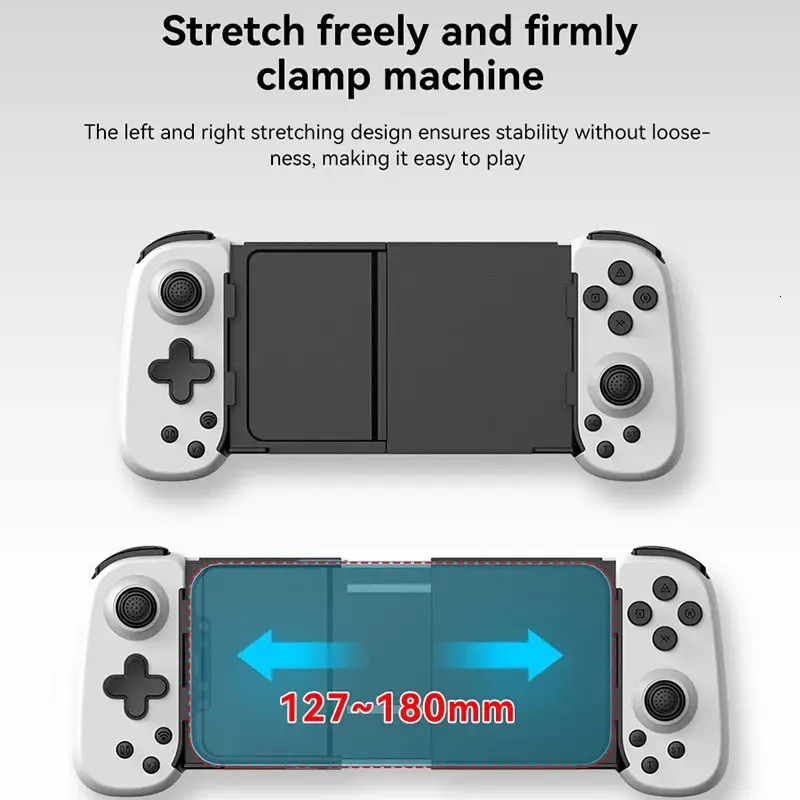 2025 Fashin new Gamepad Bluetooth Android Joystick for Mobile Phone D6 Control for Cell Phone Games Stretchable Video Game Controller