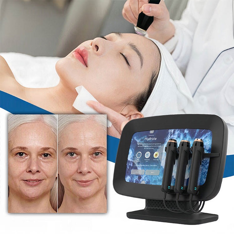 3-in-1 Small CO2 Bubble & Oxygen Facial Skin Care Machine Facial & Massage Machine Oxygenation Facial Machine Skin Rejuvenation Jet Peel Oxygen