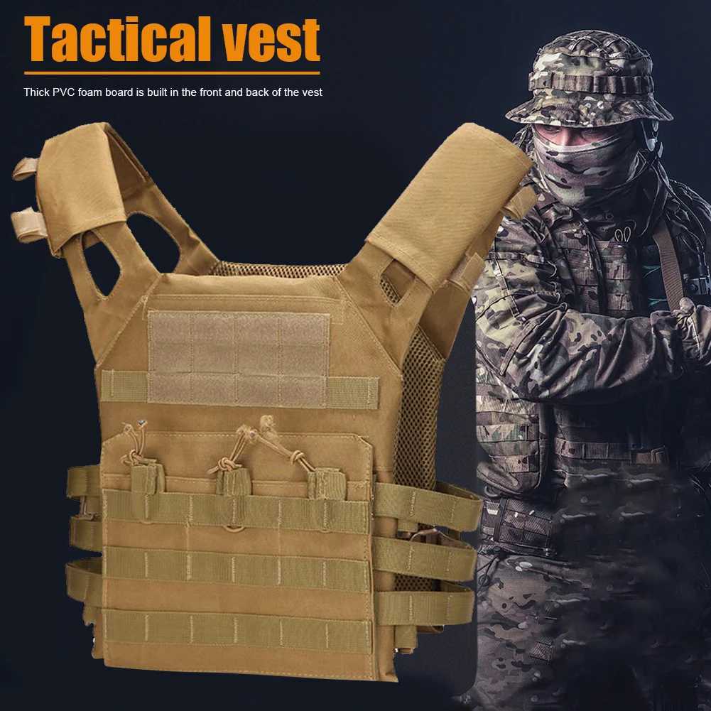 Tactical Vest Waterproof Outdoor Body Armor Lightweight JPC Mol Plate Carrier Hunting Vest CS Game Jung Security Equipment Y251022