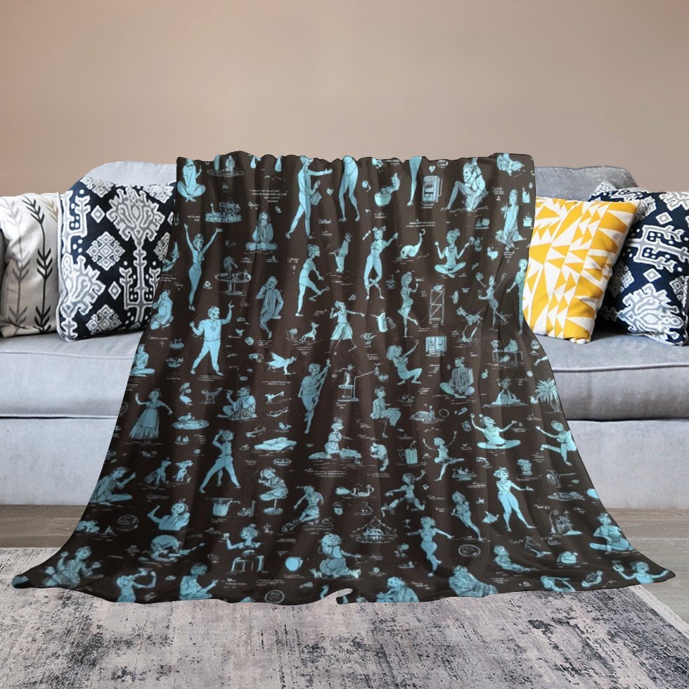 Designer Blackboard blanket blanket throw cashmere vibration blanket copert Home Travel Throw Summer Air Conditioner Beach home bedding blankets throw
