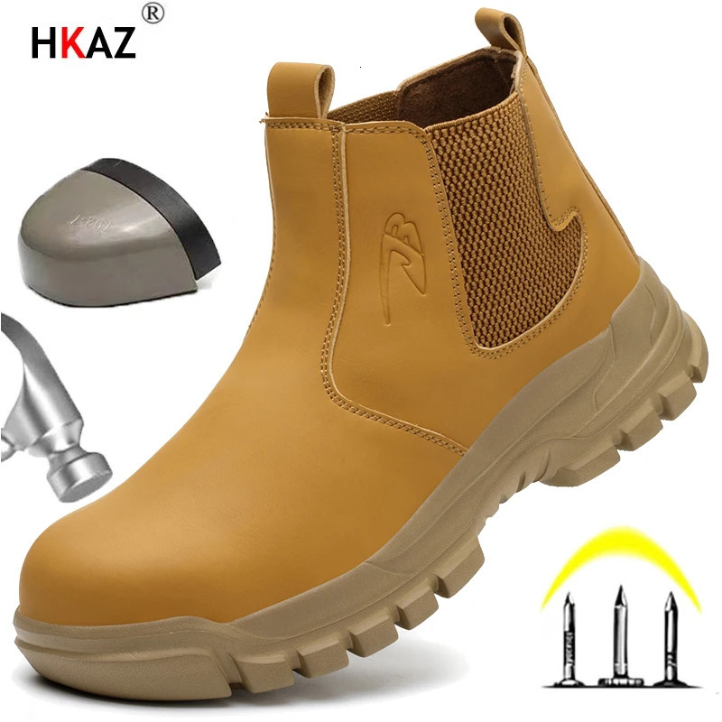 Waterproof Mens Safety Work Boots Steel Toe Shoes Anti Impact And AntiPuncture Outdoor Adventure Hiking Tactical Boots 251023