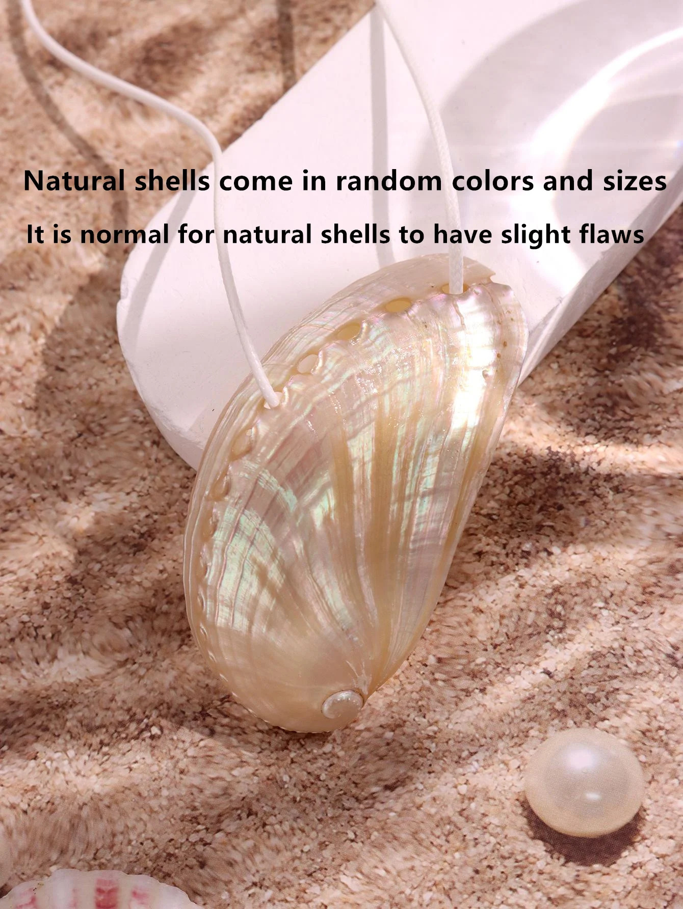 Exaggerated Natural Shell Collarbone Chain Charm Necklace Rope Chain Y2K Summer Beach Vacation Charms Jewelry For Women 251016