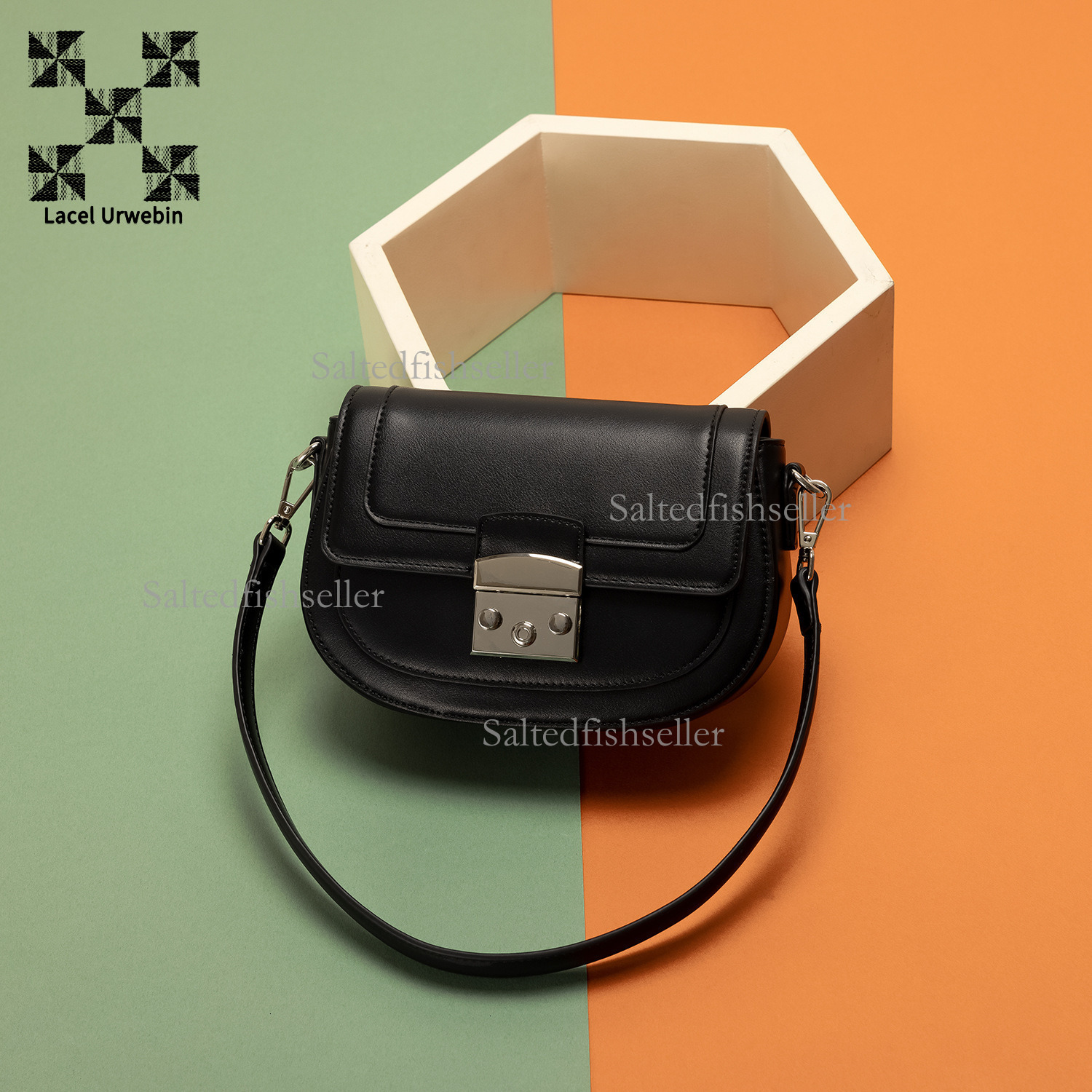Lacel Urwebin Fashion Women's Bag 2025 New Niche Design Light Luxury Commuter Saddle Bag Versatile Single Shoulder Crossbody Bag Free shipping