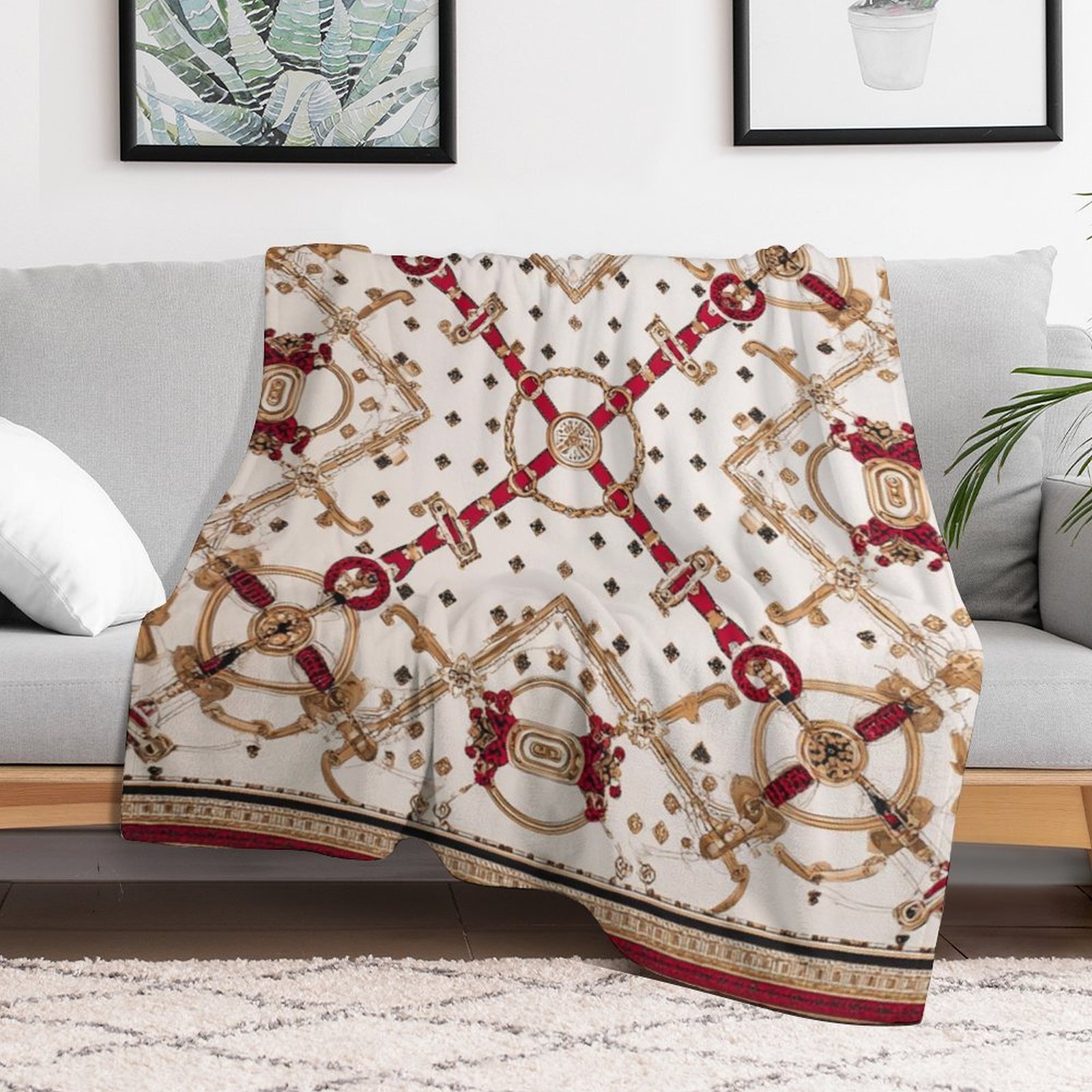 Custom H Designer Horse blanket blanket throw cashmere vibration blanket copert Home Travel Throw Summer Air Conditioner Beach home bedding blankets t