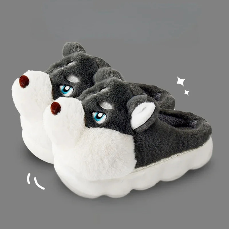 Mens Cotton Slippers Autumn Winter Indoor Home Thick Bottom Cold Resistant Cute Outer Wear Plush Warm Coldproof Cotton Slippers251020